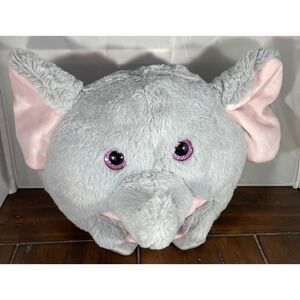 Best Made Toys Elephant Plush Grey Pink Sparkle Eyes Stuffed Animal Toy 8"